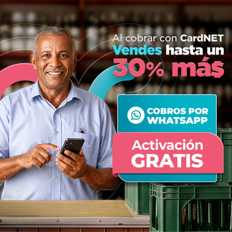 Imagen miniatura del arte de la promoción 'Cobros por WhatsApp'