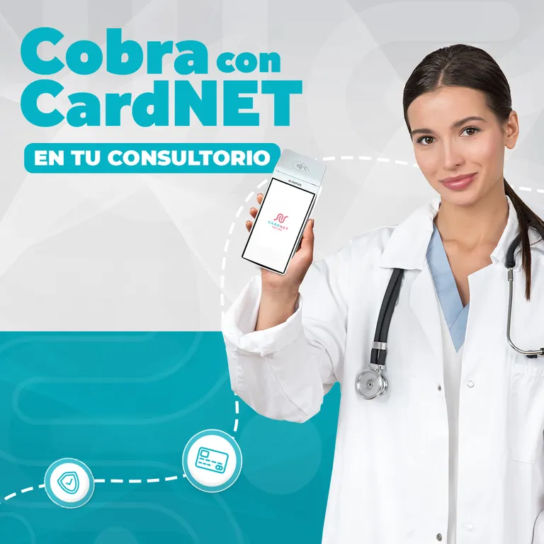 Imagen miniatura del arte de la promoción 'Cobra con CardNET en tu Consultorio'