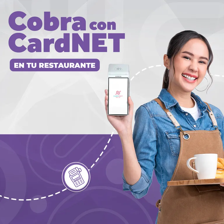 Imagen miniatura del arte de la promoción 'Cobra con CardNET en tu Restaurante'